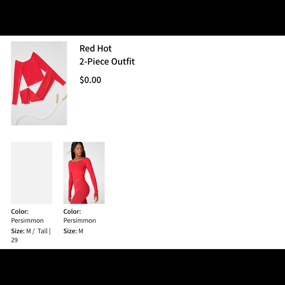 Red Hot 2-piece Outfit